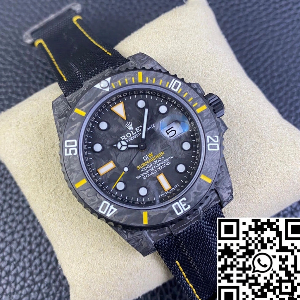 Factory Black Fiber Submariner Rolex Bezel Carbon DIW VS 0313